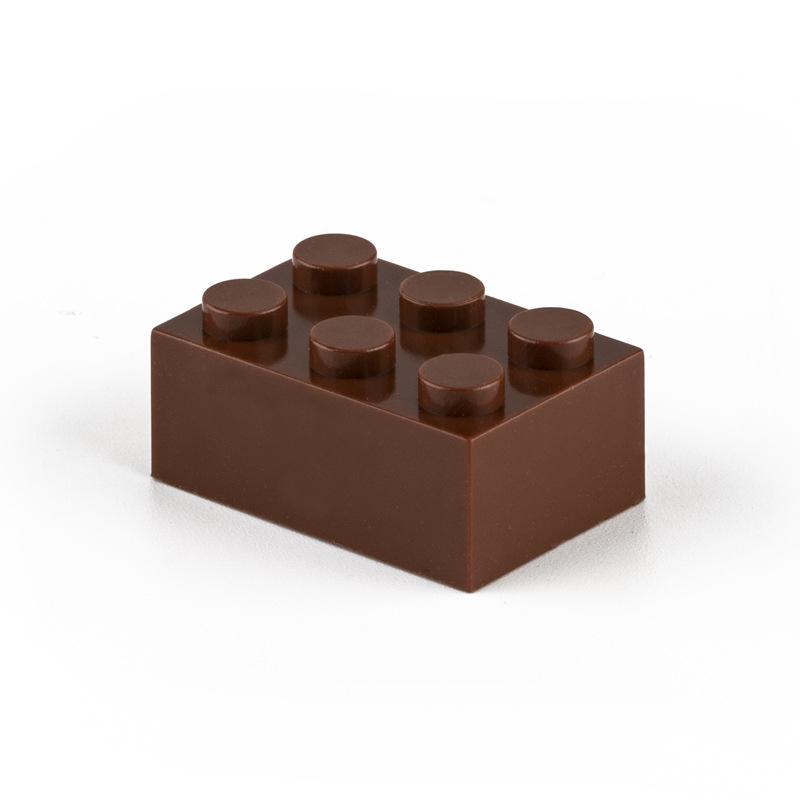 Non-Toxic 10Pcs Building Blocks Diy Thick 2X4 Dots 16Color Bricks Size Compatible With 3002 Kids Toys Educational For Children