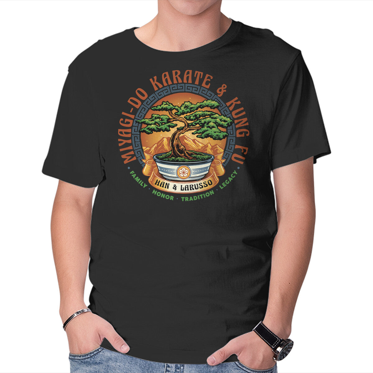 Unisex Crew Neck T-Shirt Karate And Kung Fu Graphic Short Sleeve Casual Tee XXL