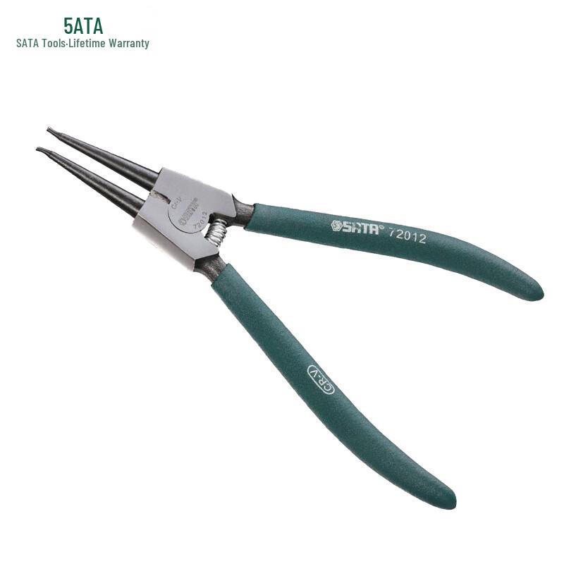 SATA German Style Straight External Snap Ring Pliers 7 inch