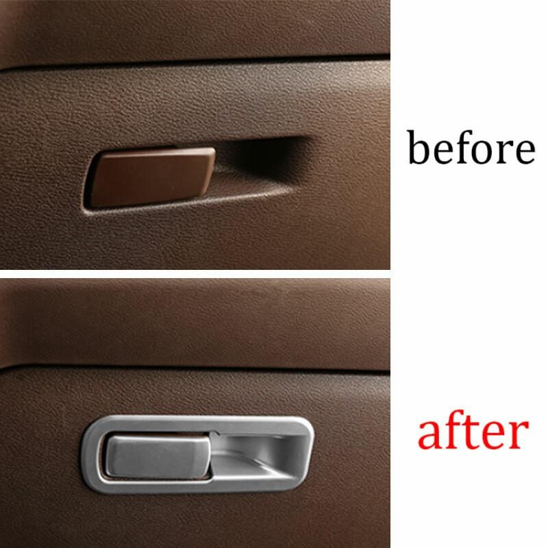 For BMW X1 F48 2016-2022 2022 ABS Silver Co-Pilot Storage Box Handle Bowl Trim