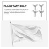 4pcs Stainless Steel Butterfly Bolts Flagpole Fixing Nuts Hand Twist Screws No Tools Needed Easy Installation For Machinery