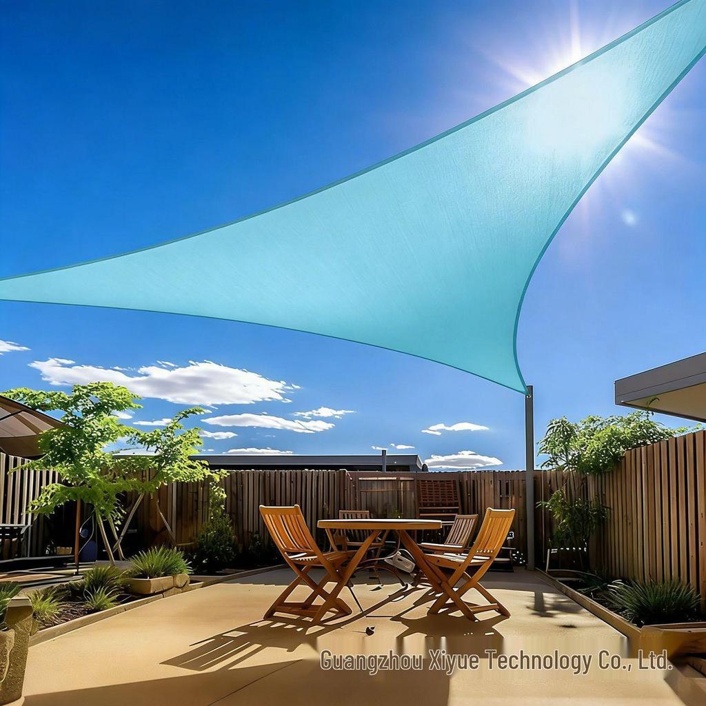 Polyester Sunshade Sail Canopy - UV Protection for Outdoor Camping and Courtyard