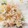 Simulated Flower Bouquet 5 Forks Flower Leaves Artificial Bouquet Realistic Silk Flowers Indoor Outdoor Decoration