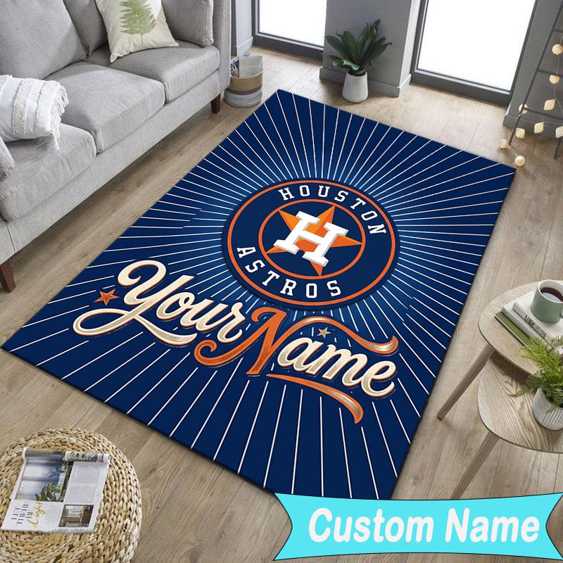 Custom NameHouston Basketball Graffiti Carpet, Indoor Rug, Chair Rug, Living Rooms, Doormat Made From Polyester Home Decor Birthday Christmas Gifts