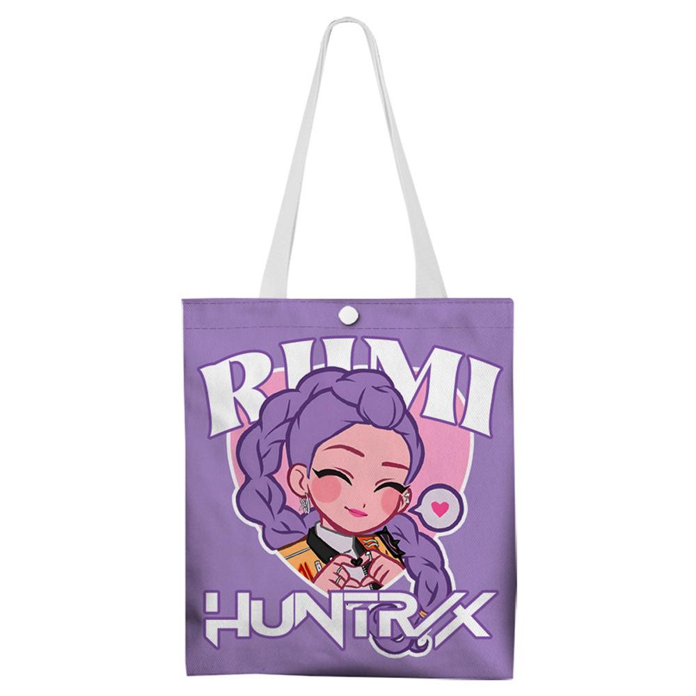 KPop Demon Hunters Cartoon Movie Merchandise Canvas Bags Shopping Bags Shoulder Bags