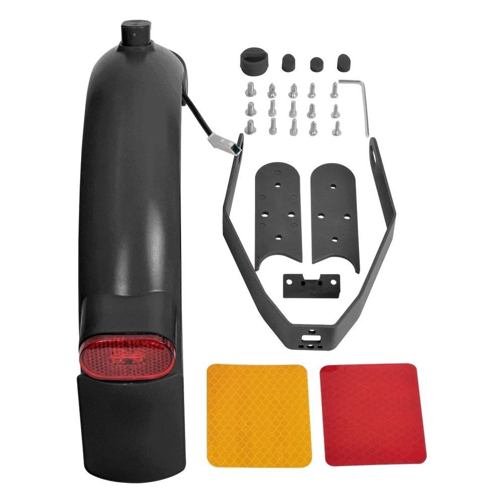 Rear Mudguard Set for Xiaomi M365 Pro 2 Mi3 Electric Scooter Fender Brake Taillight With Gap Cover Pad Reinforced Holder Set