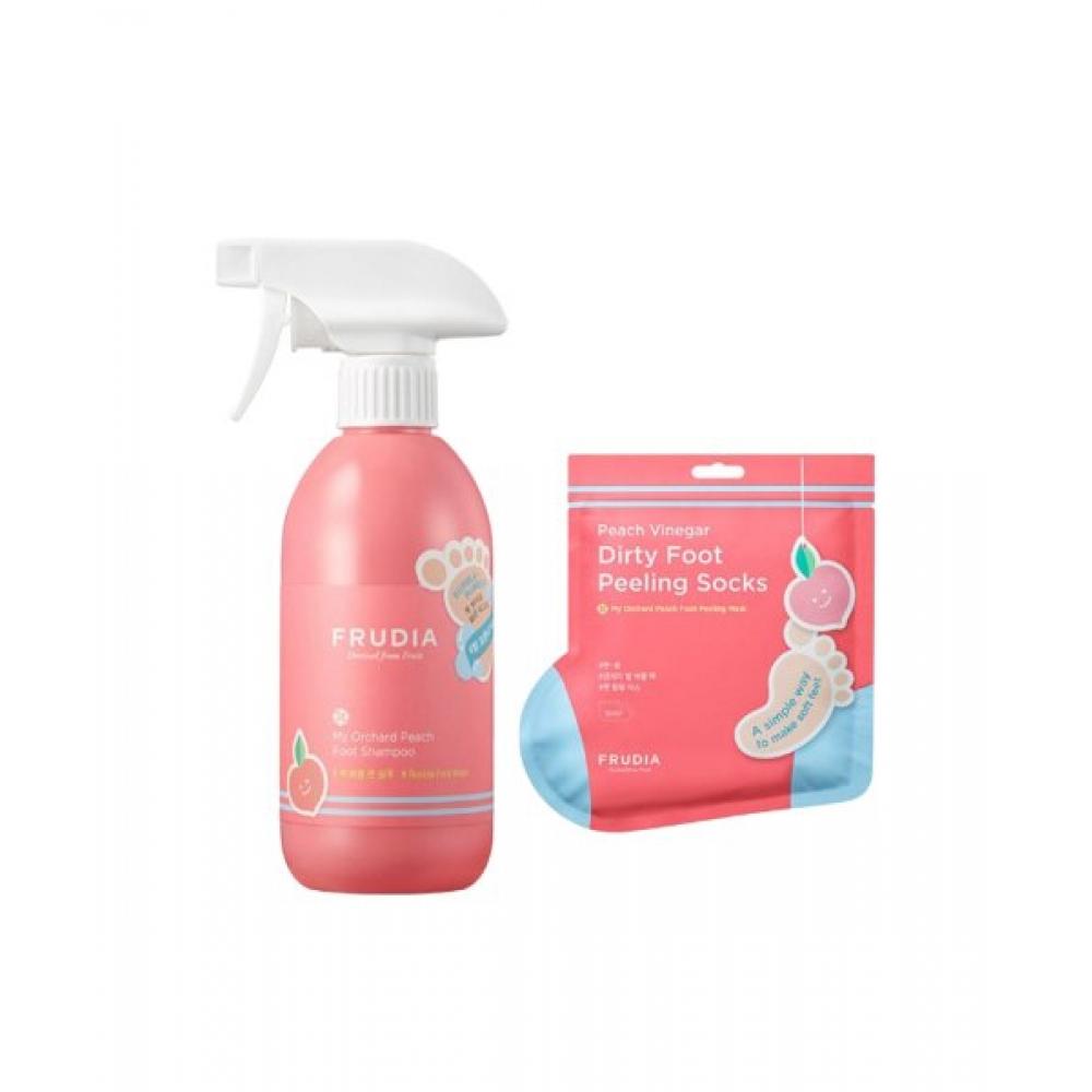 Frudia My Orchard Peach Foot Shampoo + My Orchard Peach Foot Peeling Mask FREE