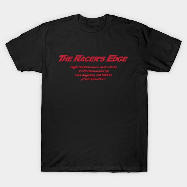 

Men Black Print T-shirt The Racer S Edge V1 (Red) No-Cut Transfer Paper Print Cotton Tshirt 2XL чёрный