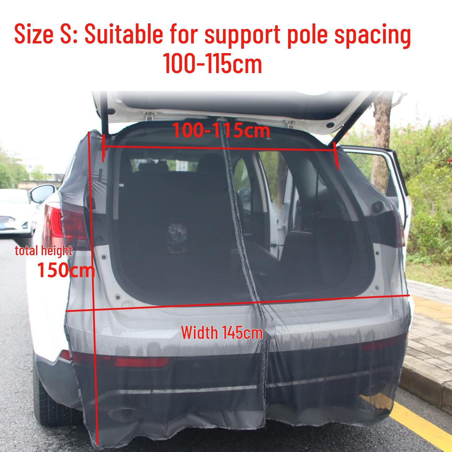 Car Tailgate Magnetic Mosquito Screen Sunshade Mesh