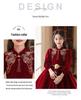 Korean Silver Fox Velvet 410g Girls' Formal Princess Dress - Autumn/Winter New Year's Gown