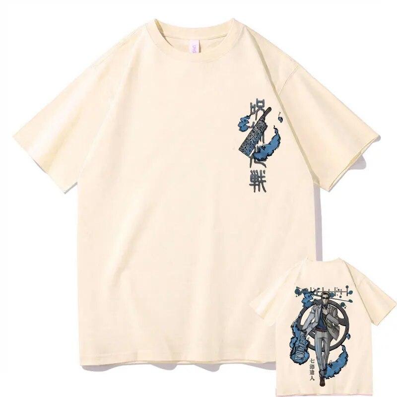 Japanese Anime Jujutsu Kaisen Nanami Kento Graphic Tshirt Unisex Vintage Manga T-shirt Short Sleeve Unisex Hip Hop Oversized Tees