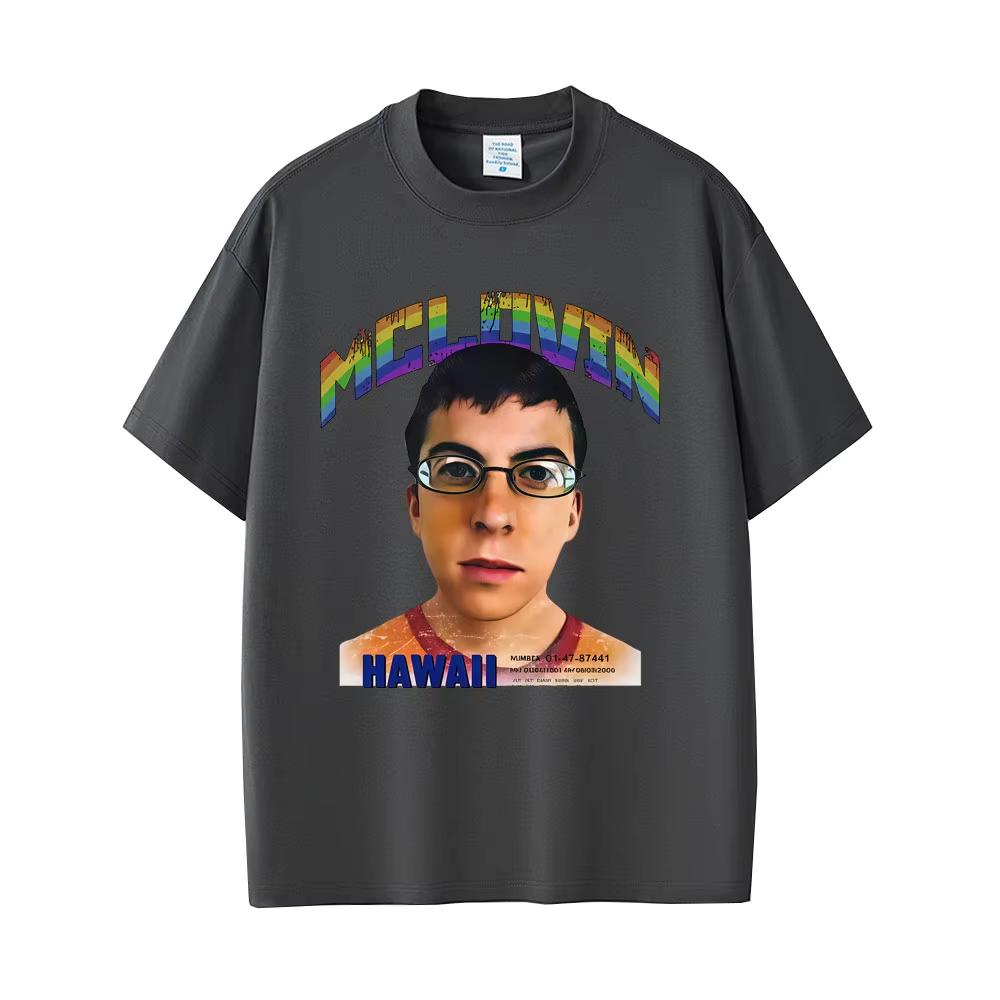 Funny McLovin Mugshot 100cotton Mens Shirt ONeck Short Sleeved Hip Hop Womens Y2k Vintage Harajuku Graphics Tshirt