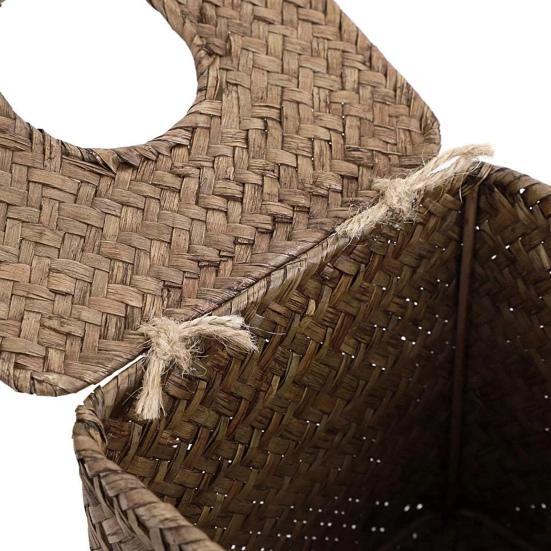 Tissue Box Napkin Dispenser Large Capacity Design Easy to Use Decorative Straw Woven Napkin Box Holder Desk Ornament
