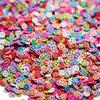 Christmas Polymer Clay Fruit Slices for DIY Nail Art and Crafts.