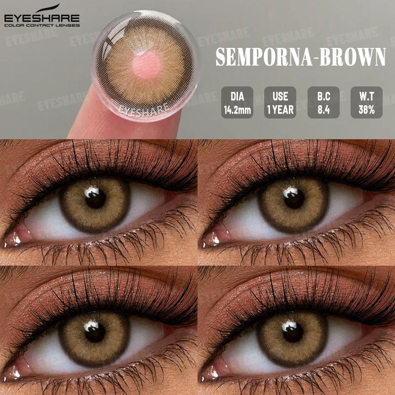 Eyeshare 1 Pair ESTONIA Colored Contact Lenses 14.5mm Big Eyes Natural Lenses For Fashion Eyes Blue Lenses Pupils Grey