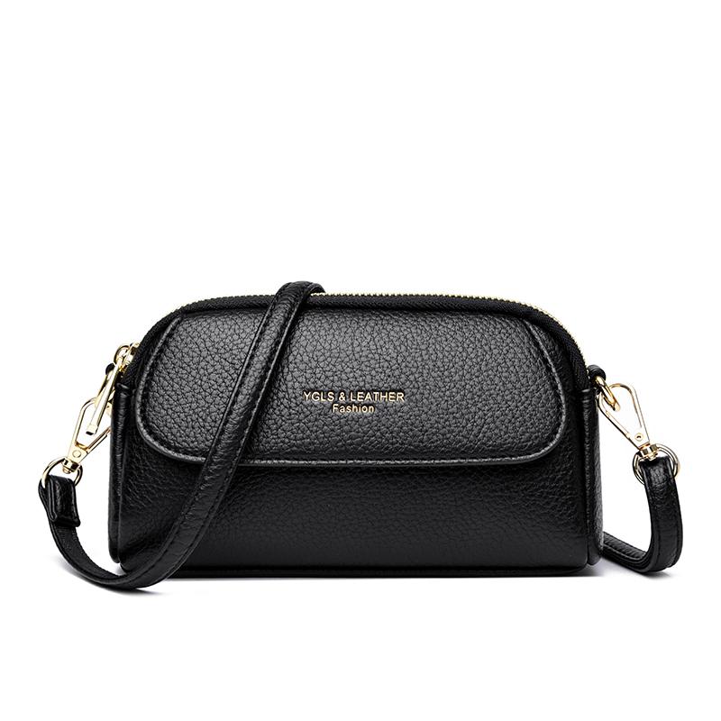 Prosta damska torba listonoszka, codzienna torba crossbody, modna torba na ramię, torebka z miękkiej skóry PU, odpowiednia do codziennego użytku i na zakupy