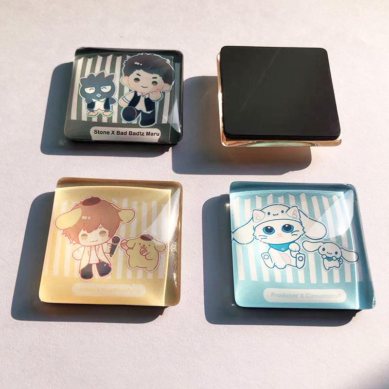 Chairman Mao Crystal Magnet - Commemorative Square Sticker