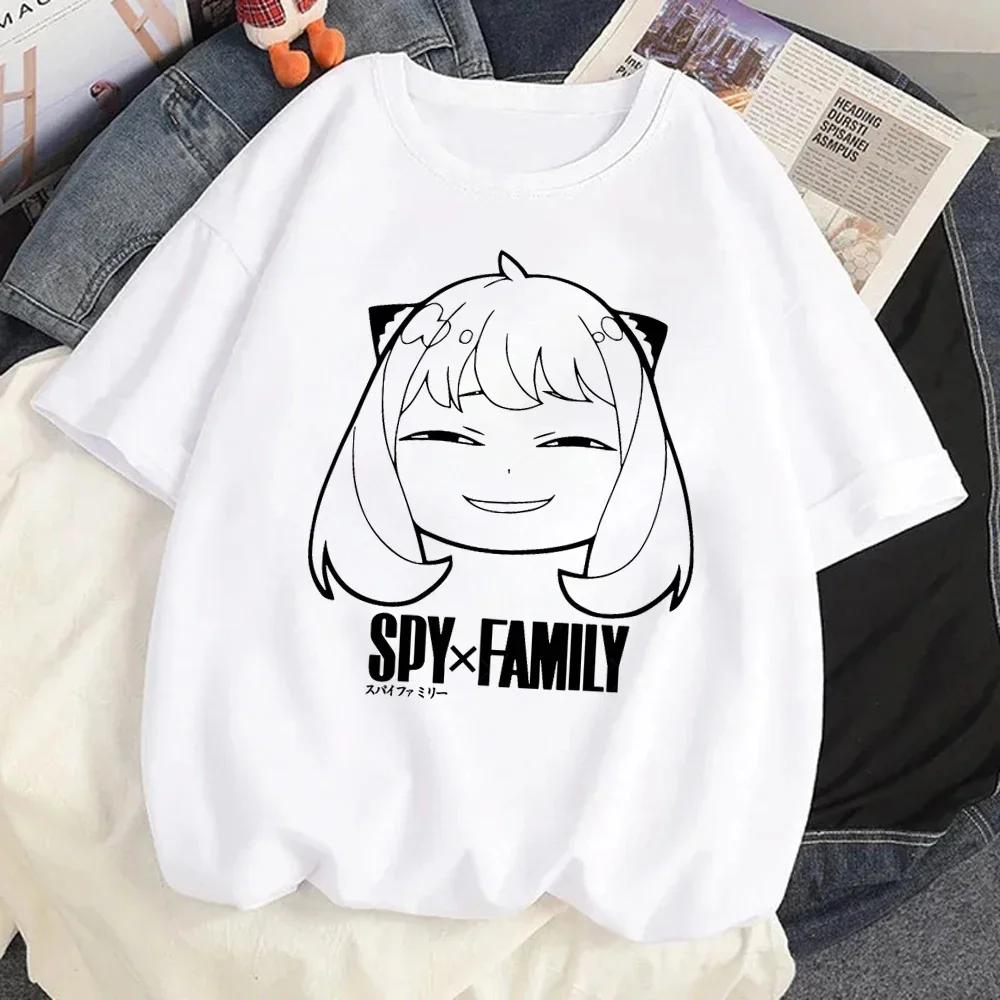 Loid Forger Yor Forger Anya Forger T-skjorte Tegneserie Manga Anime Harajuku Grafisk Kawaii T-skjorte for kvinners skjorte