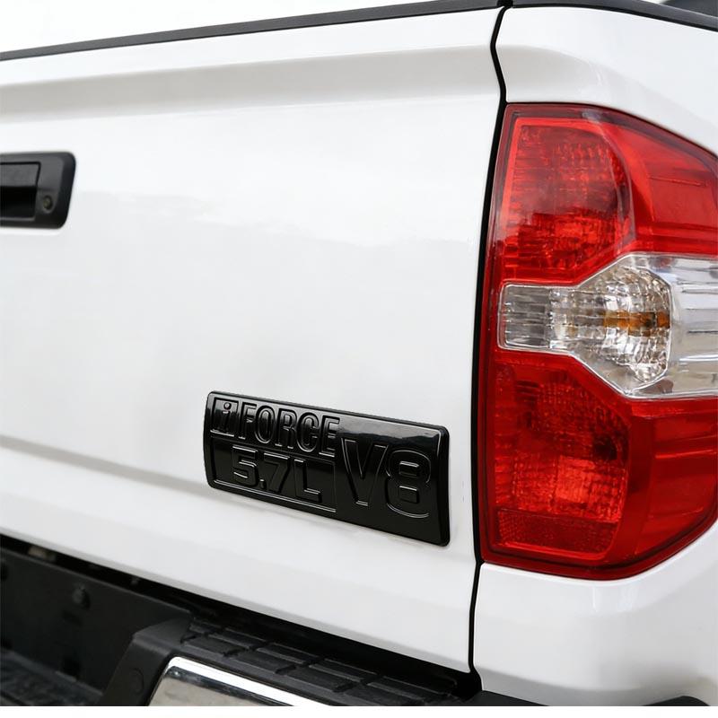 3D ABS 5.7L V8 Car Trunk Sticker For Toyota Tundra Displacement Modification Parts J33