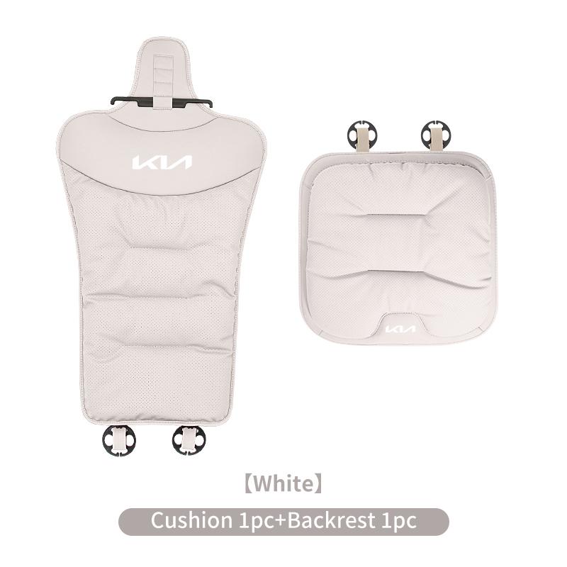 Car Velvet Cushion Leather Backrest Waist Pad Protector Cover Accessories For KIA K5 Rio Optima Sportage Ceed Soul Picanto Stoni