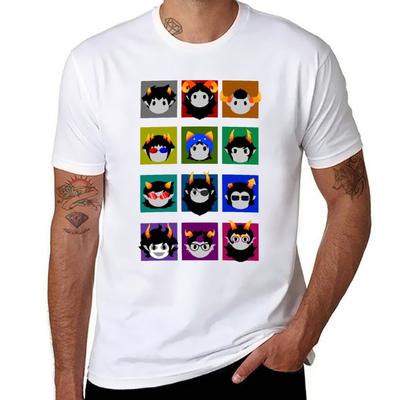 2026 Neue Mode Chibi Homestuck Trolls T-Shirt Mann T-Shirts für Männer Lässiges T-Shirt Mann Luxus Hohe Qualität Bequemes T-Shirt