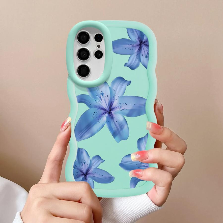 Cartoon Flower Pattern Case for Samsung Galaxy S20 FE S21 A26 S23 Plus S22 Ultra S24 A25 S25 Soft Phone Cover A54 A24 A34 A35