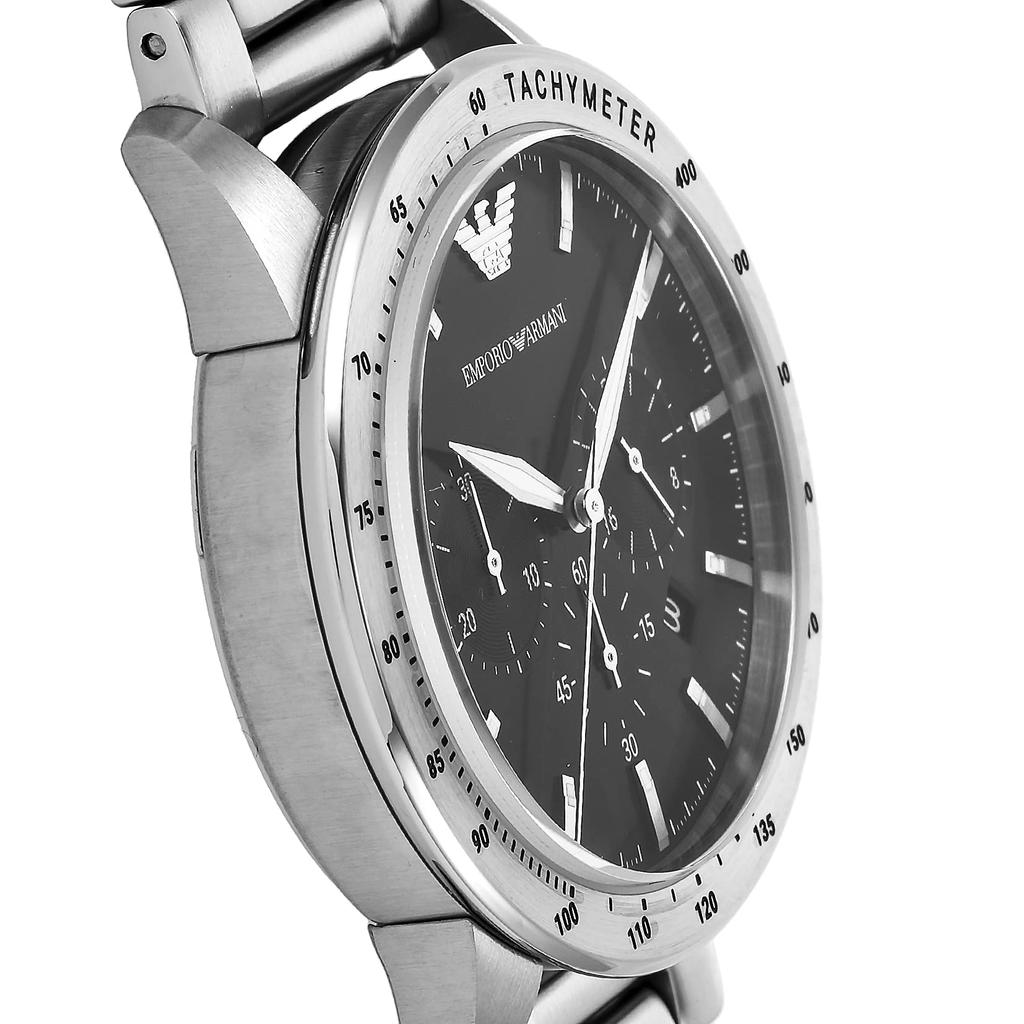 Emporio Armani AR11241 Black Dial Watch Men's [Used]