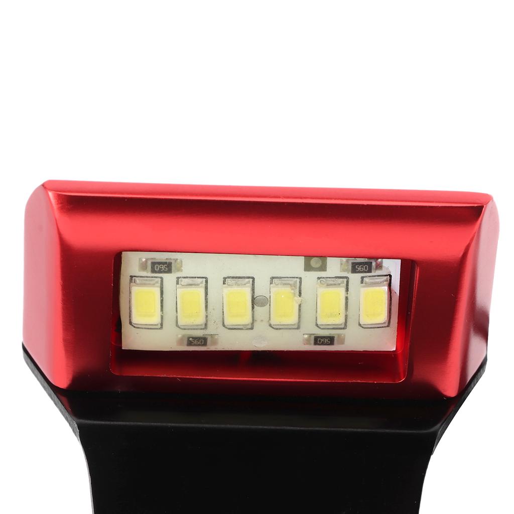   Motorcycle License Plate Light CNC Aluminium Rear   Lamp 6 LED Tail Mount Lighting