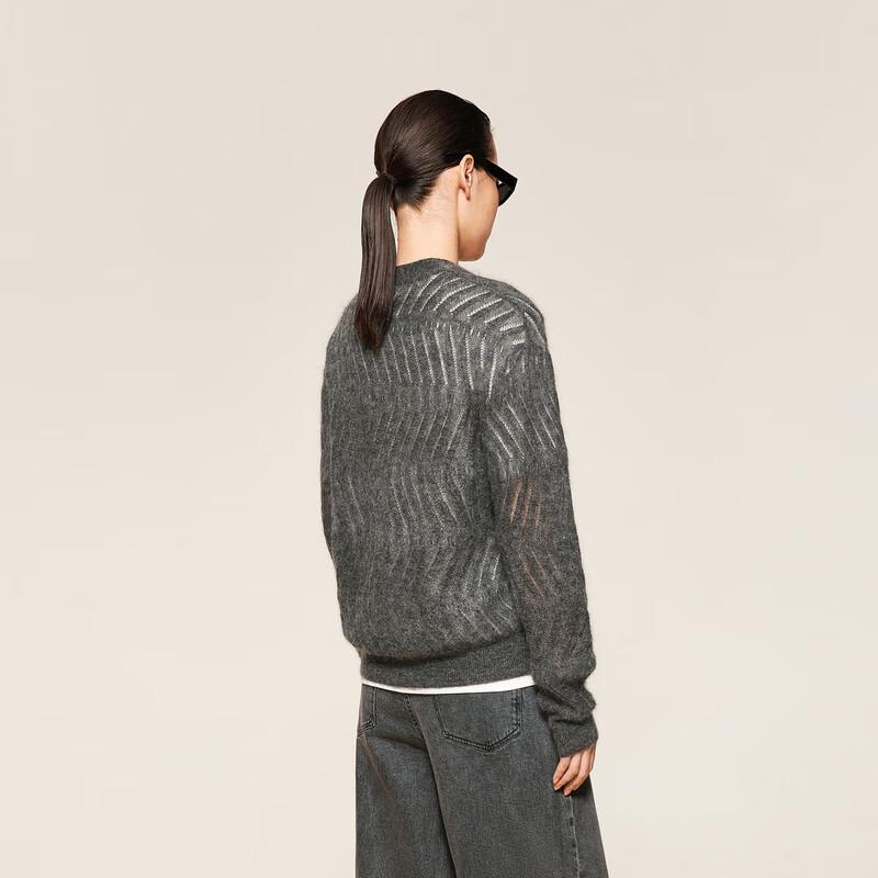 LESS 2024 Autumn V-neck Long Cardigan Sweater