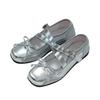French silver ballet shoes women's 2025 summer new soft-soled straps Mary Jane shoes with skirt light mouth single shoes