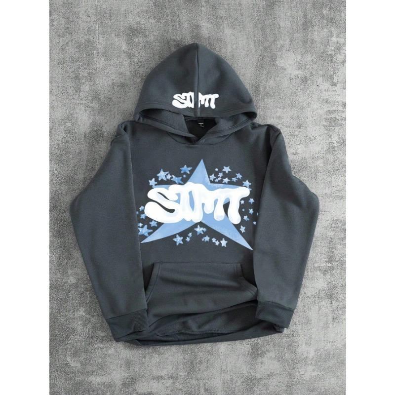 The New Men's Hooded Sweatshirt for Spring and Autumn Features a Casual Fashionable and Comfortable