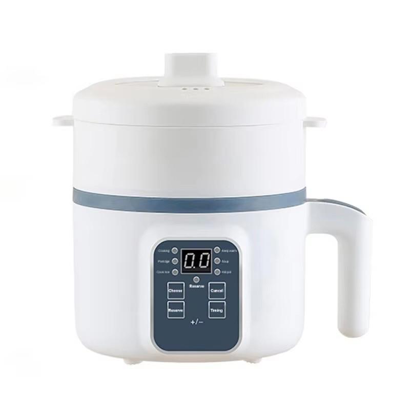 Mini Electric Cooker Home 1.7L Baby Food Cooking Pot Multi Functional Portable Non Stick Pot Intelligent Kitchen Rice Cooker