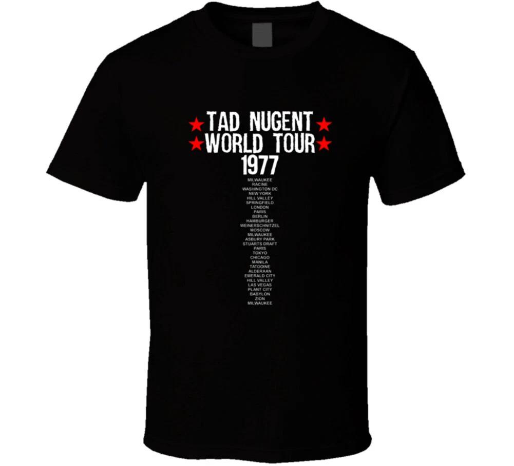 

Tad Nugent World Tour 1977 Funny Spoof Concert Tour Gift Rock T Shirt S