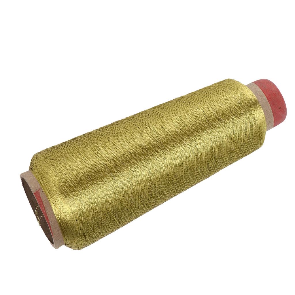 Sewing Thread HardWearing Household Polyester Yarns for DIY Embroidery Machine Project(Gold )