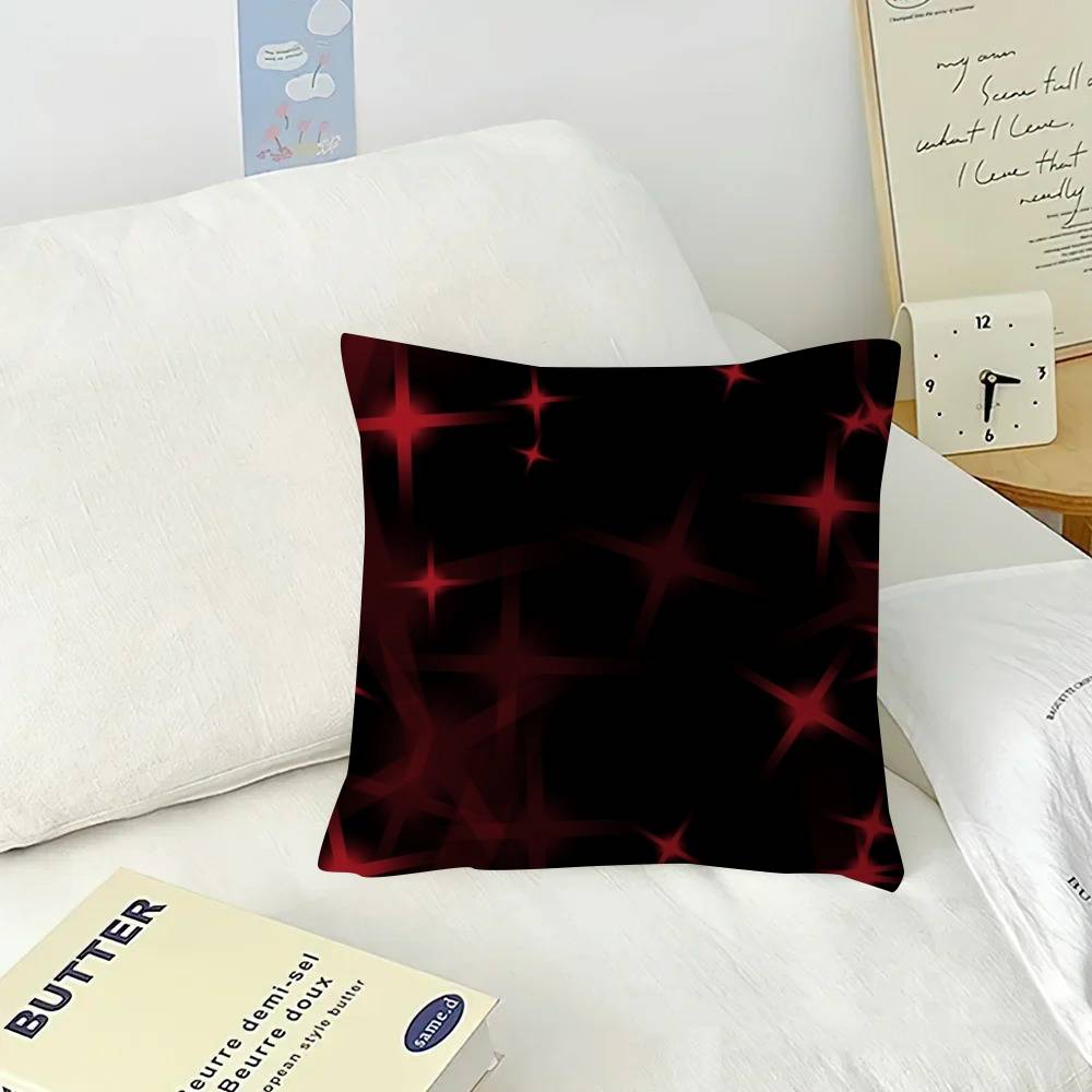 INS Black And Red Cm Cushion Cover Pillow Cover Decor Pillowcase Home Pillowcase for Couch Pillow