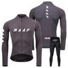 Tuta da Ciclismo da Uomo a Manica Lunga Primavera e Autunno Bici da Strada, Tuta da Ciclismo Sottile Traspirante
