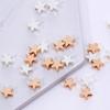6mm Five-Pointed Star Spacer Beads for Handmade Necklaces and Bracelets - Mini Smooth DIY Jewelry Accessories