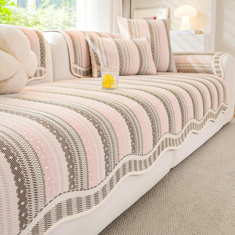 Cream Style Cooling Ice Silk Sofa Mat Non-slip Cushion