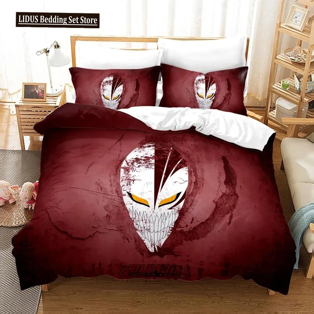 

Аниме Блич Куросаки Ичиго Постельный комплект Мальчики Девочки Размер Твин Королева Пододеяльник Наволочка Кровать Мальчики Взрослые Домашний Текстиль 70x133cm 2pcs
