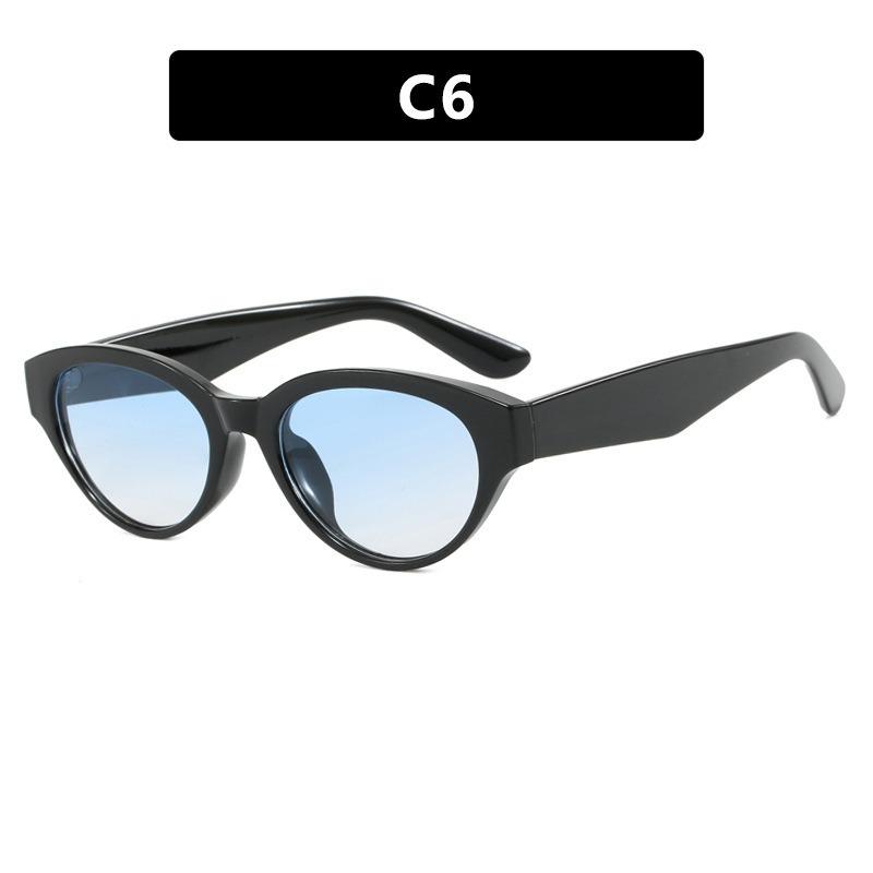 New fashionable cat-eye sunglasses for men and women, sophisticated minimalist casual outdoor versatile European and American UV-blocking sunglasses