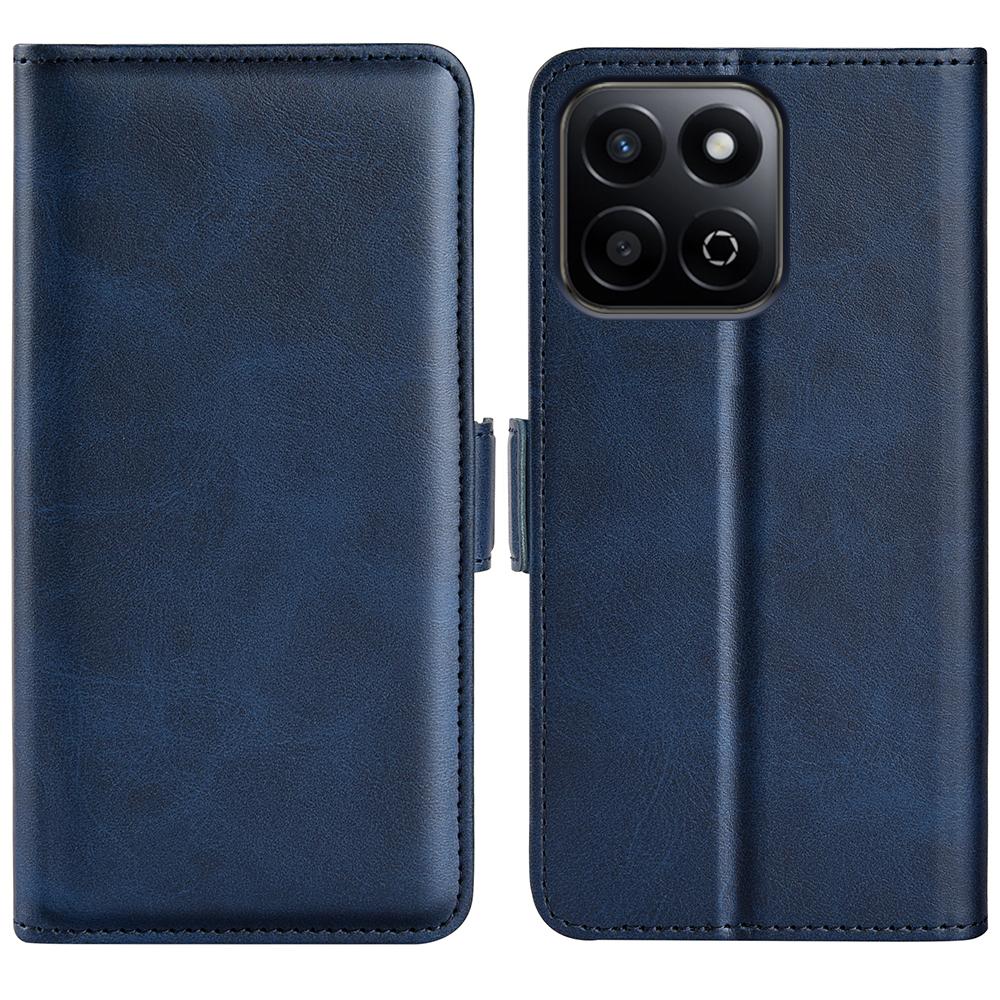 

Для Honor 200 Smart 5G/X7c 4G Чохол-підставка Шкіра теляти Гаманець Чохол для телефону Blue