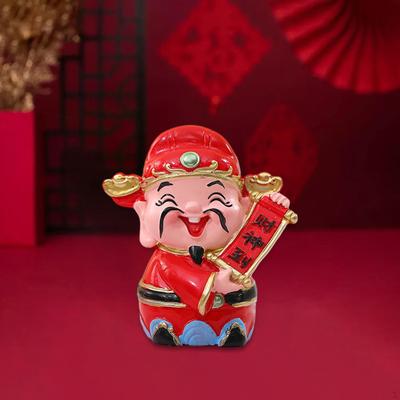 Chinesisches Jahr Reichtum s Harzfigur Mythologisch 2,8 Zoll Hoch