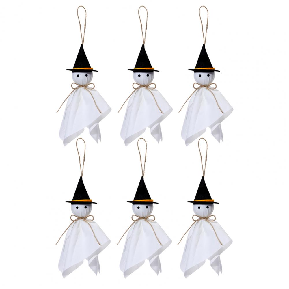 Cute Ghost Decor for Halloween Halloween Hanging Ghost Decoration Rustic White Cloth Halloween Ghost Hanging for Haunted