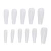 500pcs Artificial Long Nail Tips Transparent Fake Nail Extension Tips Wearable Nail Tips