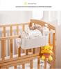Bedside Hanging Shelf: Punch-Free Dorm Bunk, Student Organizer, Baby Diaper & Wipes Storage