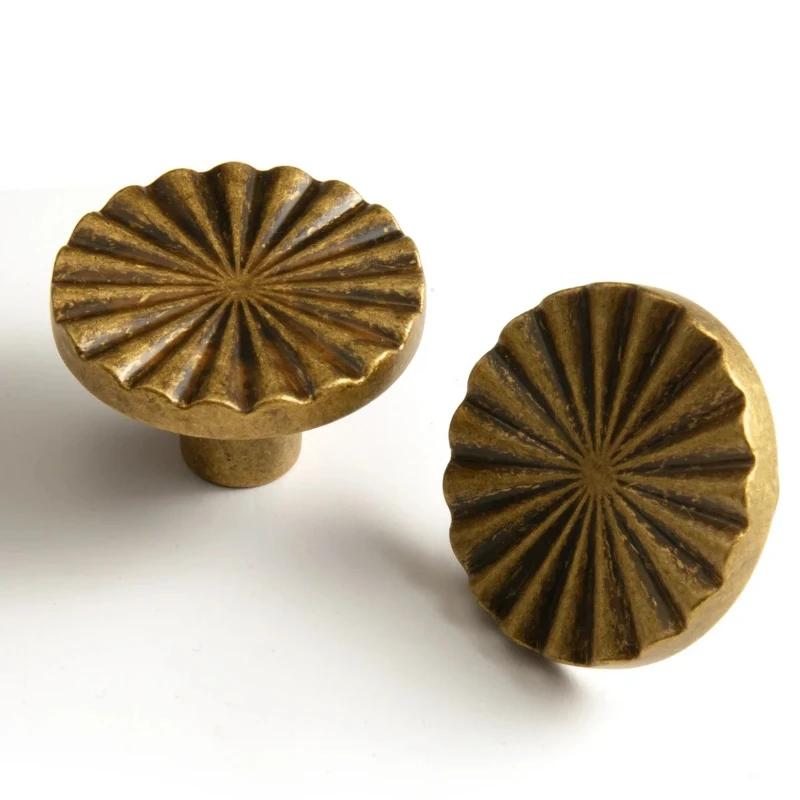 2 шт. Цинковый сплав Ручки для ящиков Кухонный шкаф Ванная комод Фурнитура Антикварные ручки для шкафа Классические винтажные плоские ручки для ящиков 2pc