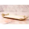 Akizuki Trading Co., Ltd. Rococo Deco Accessory Tray, White, W31×D3.2×H10.8cm LF21013-16WG