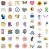 50Pcs Mental Health Awareness Stickers Laptop Notebook Phone Fridge Room Psychology Therapy Aesthetic Diy Decal Sticker