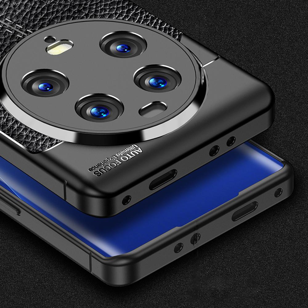 For Xiaomi 13 Ultra Anti-Scratch Litchi Texture TPU Phone Case Anti-drop Smartphone Cover