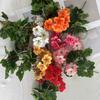 Bouquet Artificial Peony flower Flore White Silk Fake Orchid Flower DIY Wedding Back Road Home Desk Vase Accessories Faux Flores